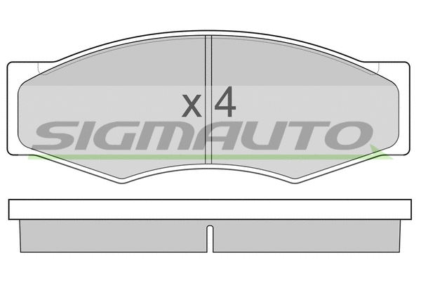 Brake Pad Set, disc brake (SPA302)