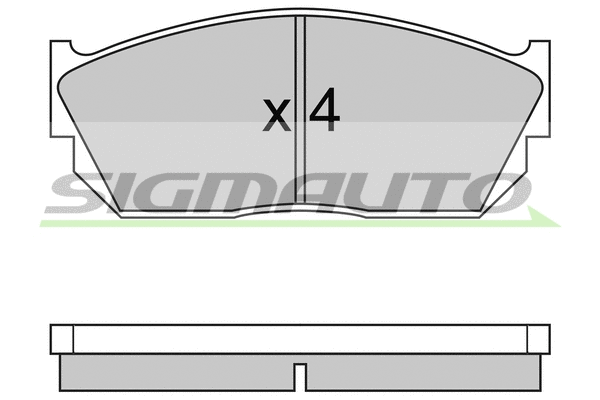 Brake Pad Set, disc brake (SPA245)