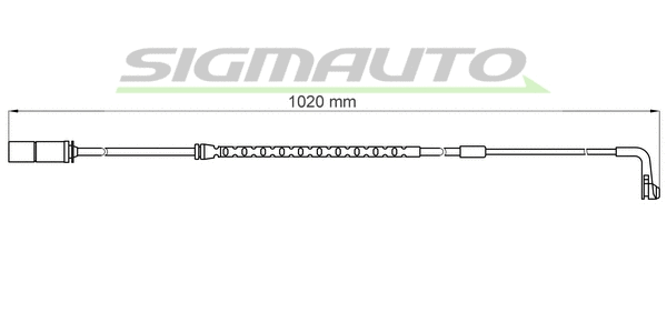 Warning Contact, brake pad wear (WI0639)