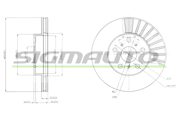 Brake Disc (DBA403V)