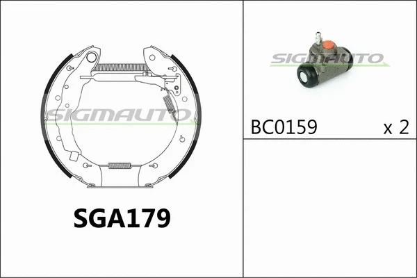 Brake Shoe Set (SGA179)
