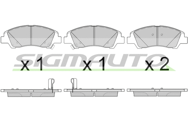 Brake Pad Set, disc brake (SPB606)