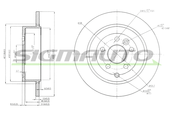 Brake Disc (DBB578S)