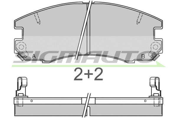 Brake Pad Set, disc brake (SPA654)