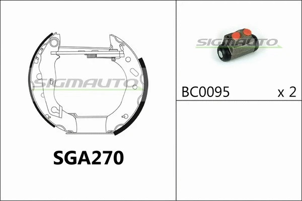 Brake Shoe Set (SGA270)