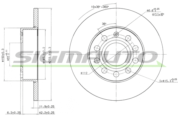 Brake Disc (DBB276S)