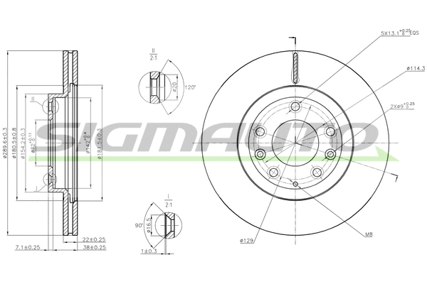 Brake Disc (DBB657V)