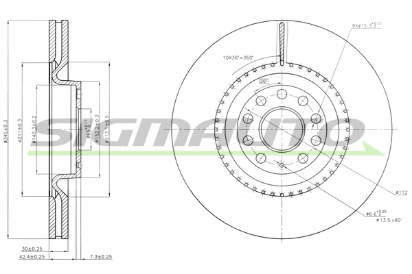 Brake Disc (DBB504V)