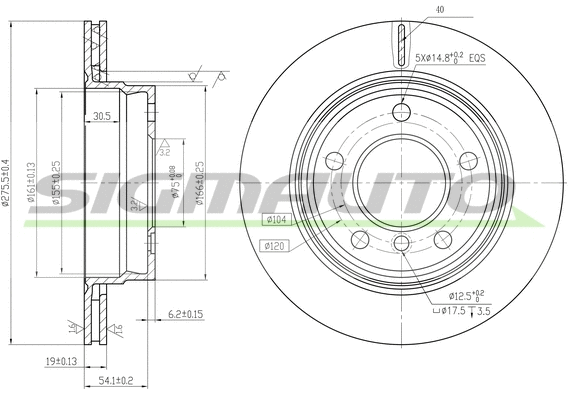 Brake Disc (DBA831V)
