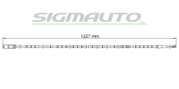 Warning Contact, brake pad wear (WI0930)