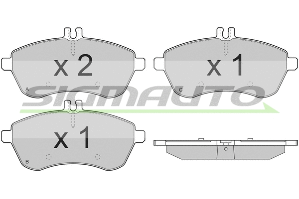 Brake Pad Set, disc brake (SPB327)