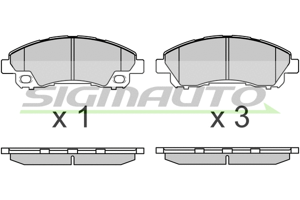 Brake Pad Set, disc brake (SPB718)