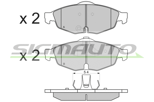 Brake Pad Set, disc brake (SPB346)