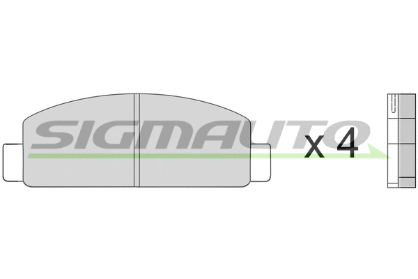 Brake Pad Set, disc brake (SPA218)