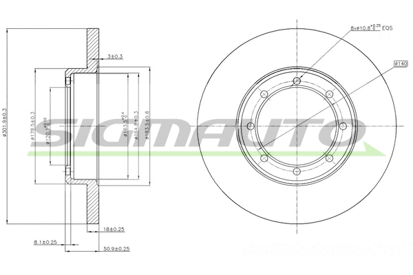Brake Disc (DBB977S)