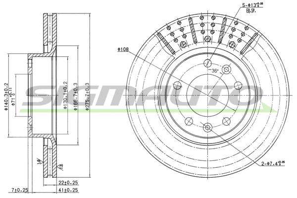 Brake Disc (DBA228V)