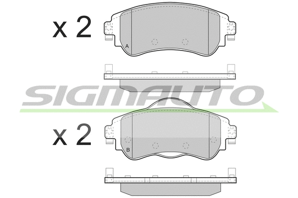 Brake Pad Set, disc brake (SPB491)