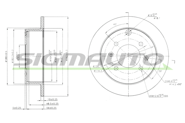 Brake Disc (DBB448S)