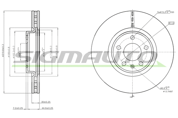 Brake Disc (DBB996V)