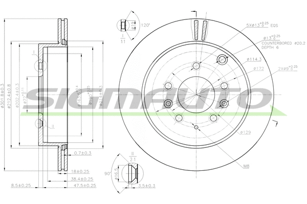 Brake Disc (DBB819V)