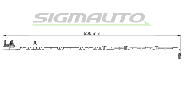 Warning Contact, brake pad wear (WI0918)
