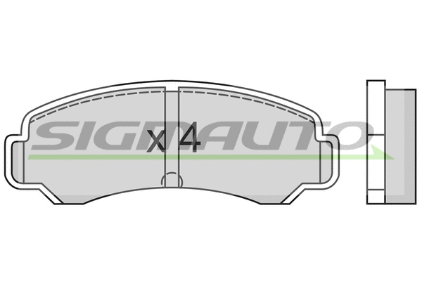 Brake Pad Set, disc brake (SPA359)