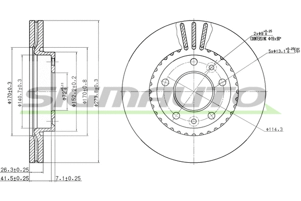 Brake Disc (DBB460V)