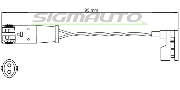 Warning Contact, brake pad wear (WI0627)