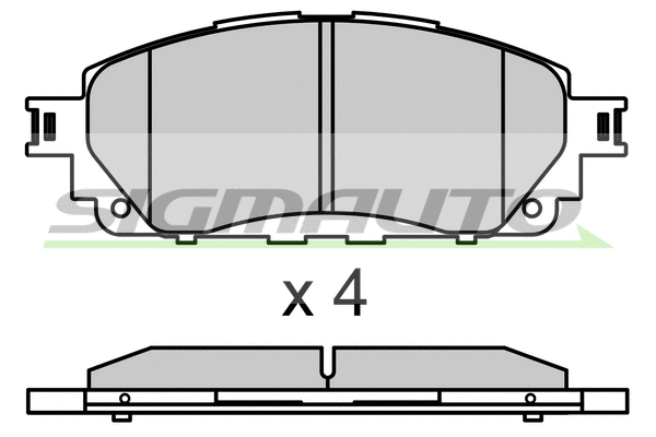 Brake Pad Set, disc brake (SPB771)
