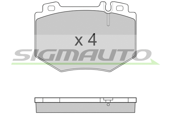 Brake Pad Set, disc brake (SPB166)