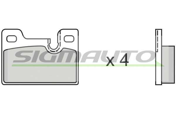 Brake Pad Set, disc brake (SPA185)