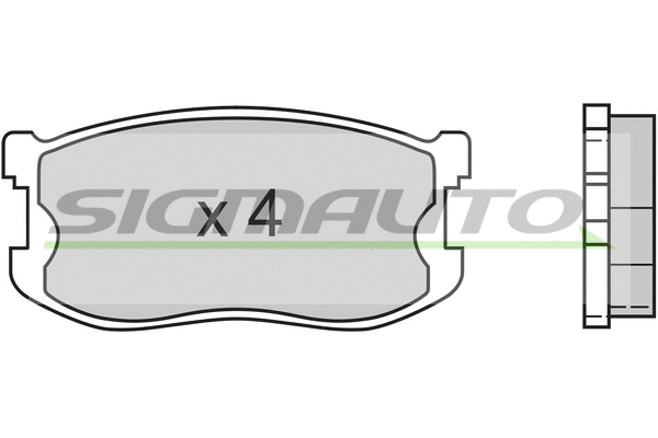 Brake Pad Set, disc brake (SPA405)