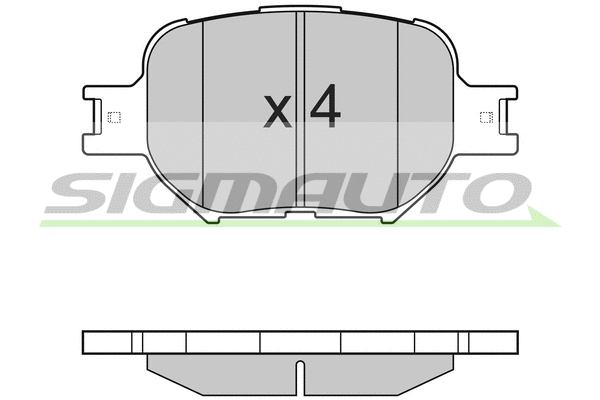 Brake Pad Set, disc brake (SPA963)