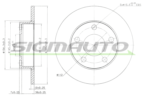 Brake Disc (DBA323S)