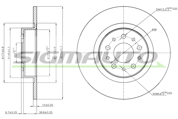 Brake Disc (DBB138S)