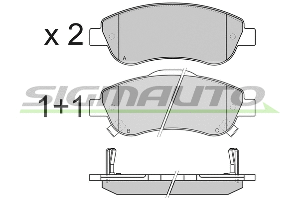 Brake Pad Set, disc brake (SPB352)