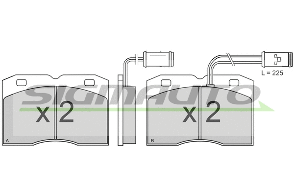 Brake Pad Set, disc brake (SPA517)