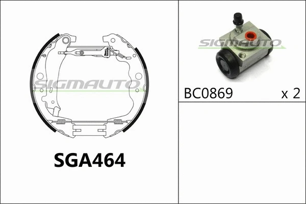 Brake Shoe Set (SGA464)