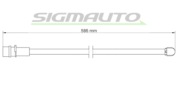Warning Contact, brake pad wear (WI0538)