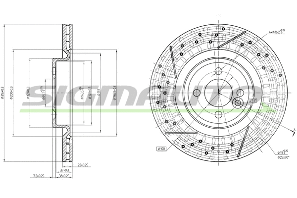 Brake Disc (DBC121V)
