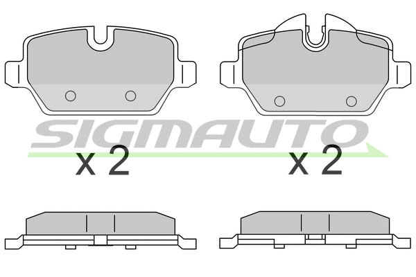 Brake Pad Set, disc brake (SPB616)