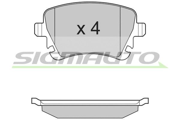 Brake Pad Set, disc brake (SPB130)