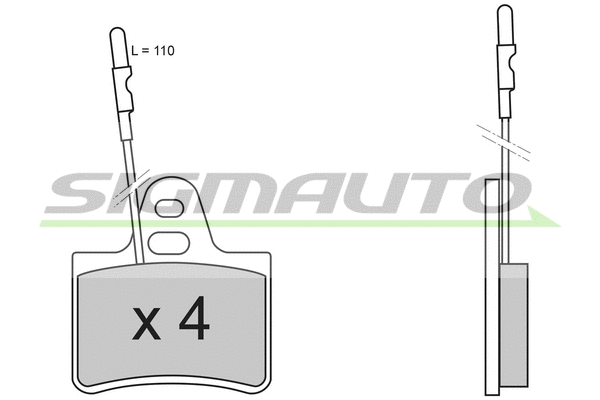 Brake Pad Set, disc brake (SPA214)