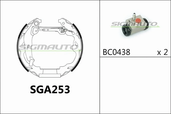 Brake Shoe Set (SGA253)