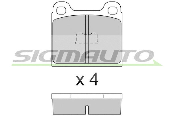 Brake Pad Set, disc brake (SPA091)