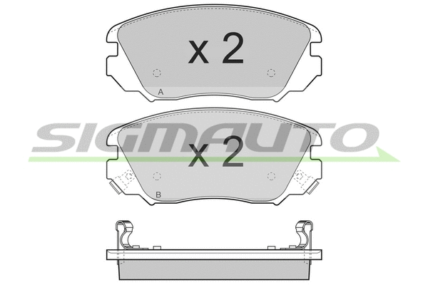 Brake Pad Set, disc brake (SPB376)
