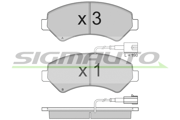 Brake Pad Set, disc brake (SPB323)