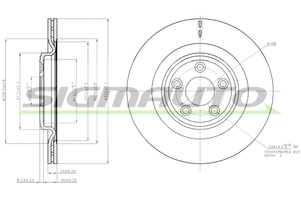 Brake Disc (DBB703V)