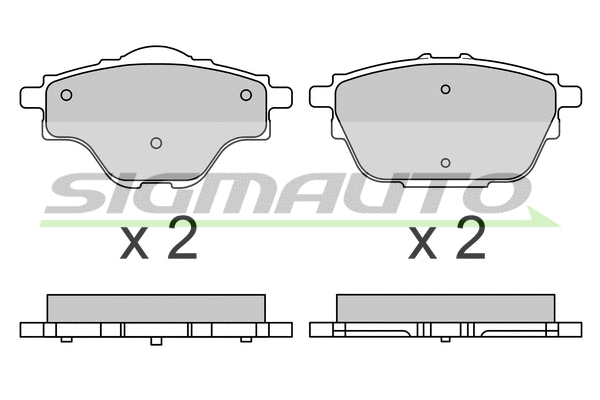 Brake Pad Set, disc brake (SPB625)