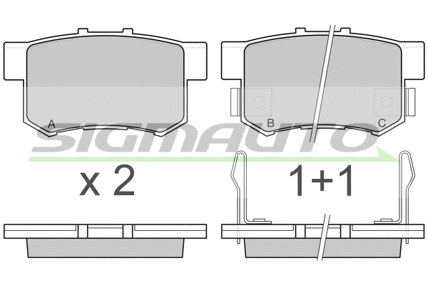 Brake Pad Set, disc brake (SPA750)
